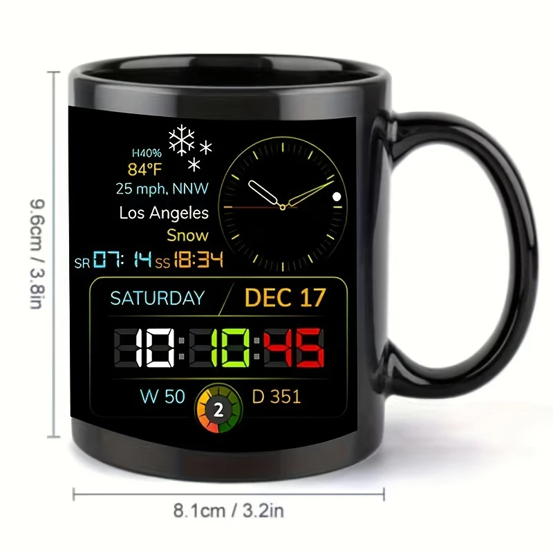 Nordic Ceramic Large Capacity Coffee Mug Black Handle Ceramic Coffee Cup