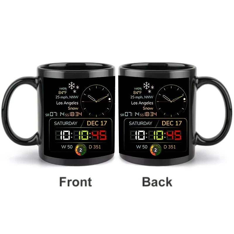 Nordic Ceramic Large Capacity Coffee Mug Black Handle Ceramic Coffee Cup