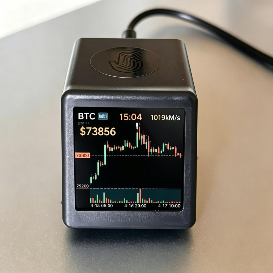 NMMiner Smart TV ESP32 BTC Solo Lottery Crypto Miner, 1060KHs Hashrate, Low Power Desktop Clock with ESP32