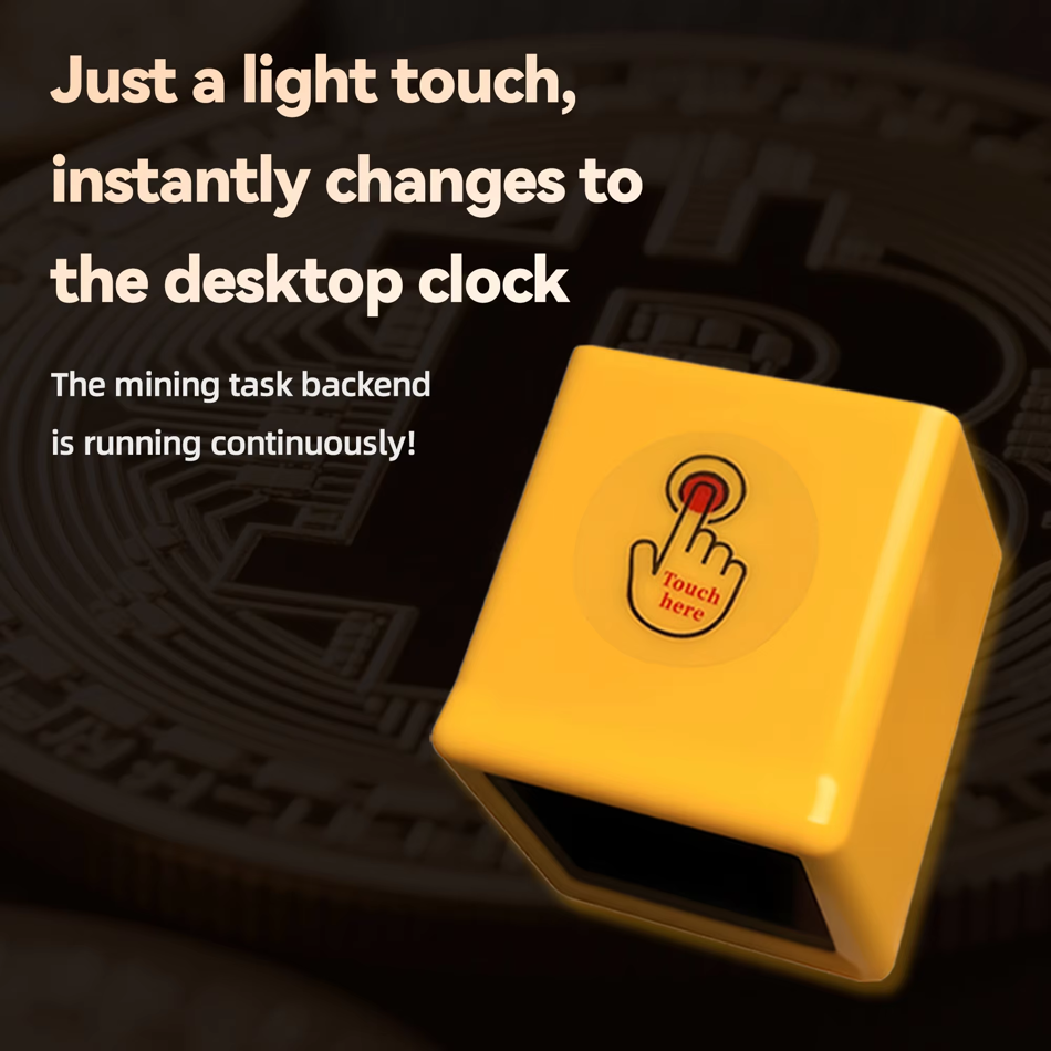 NMMiner Smart TV ESP32 BTC Solo Lottery Crypto Miner, 1060KHs Hashrate, Low Power Desktop Clock with ESP32