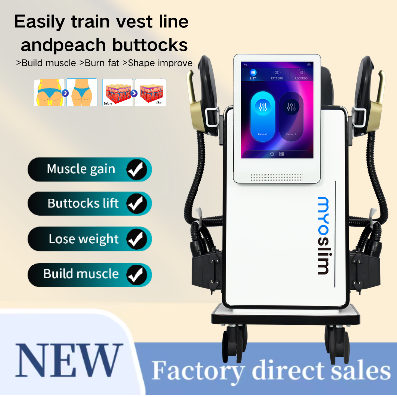 NovaSculpt Pro EMS Body Sculpting Machine for Muscle Building and Fat Reduction, Electromagnetic Muscle Stimulation Device, Dual Applicators, Power Cord, User Manual