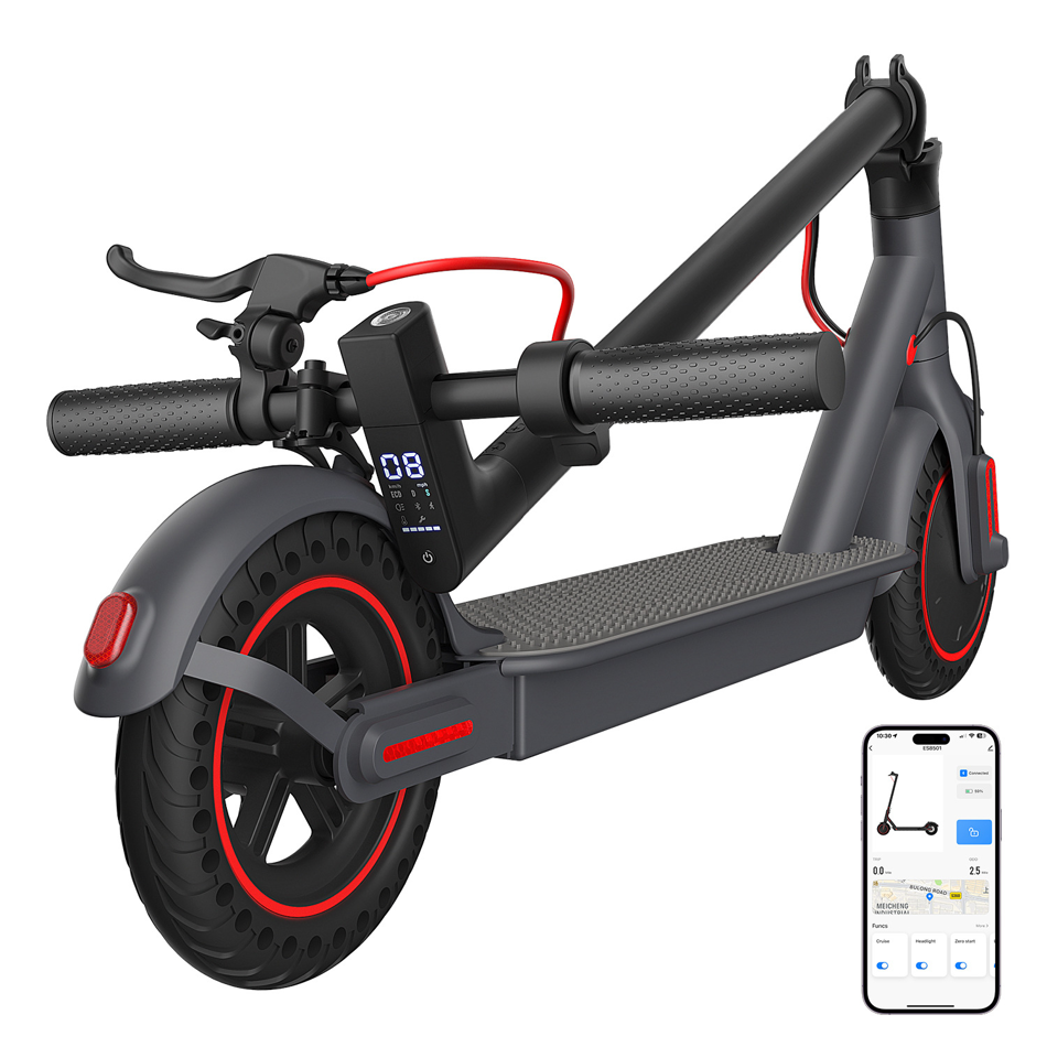 Apex Pro Electric Scooter Adults 350W 36V 5.2Ah 19 Miles Foldable E Scooter Solid Tire 8.5" App Included