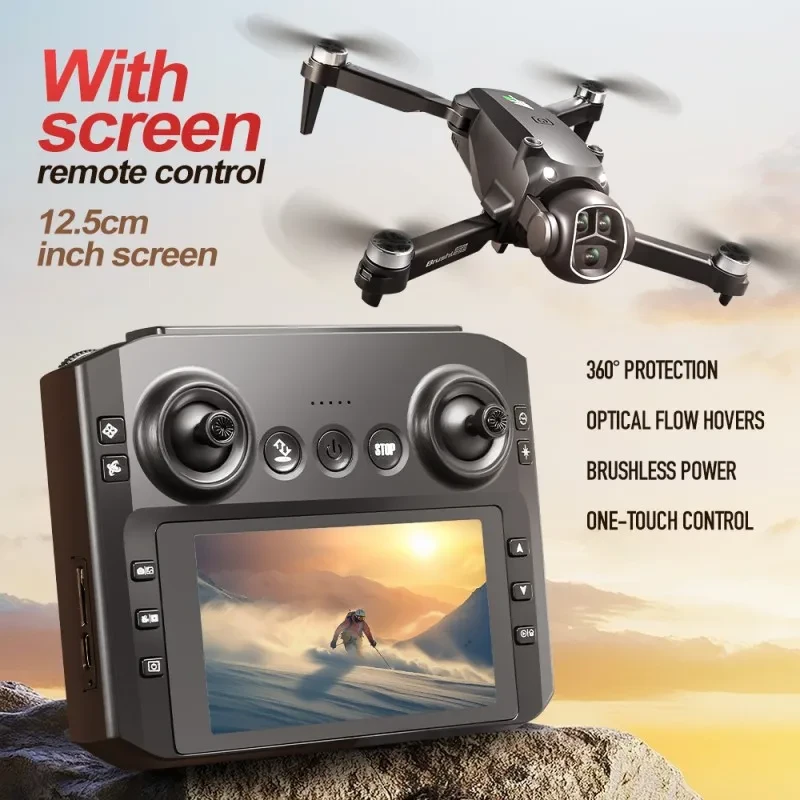 M7 GPS Drone 8K  Aerial HD Dual Camera Intelligent Opstacle Avoidance Brushless Power Screen Remote Control GPS Drone