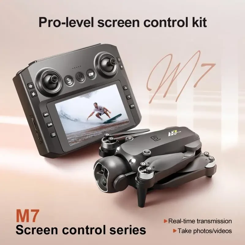 M7 GPS Drone 8K  Aerial HD Dual Camera Intelligent Opstacle Avoidance Brushless Power Screen Remote Control GPS Drone