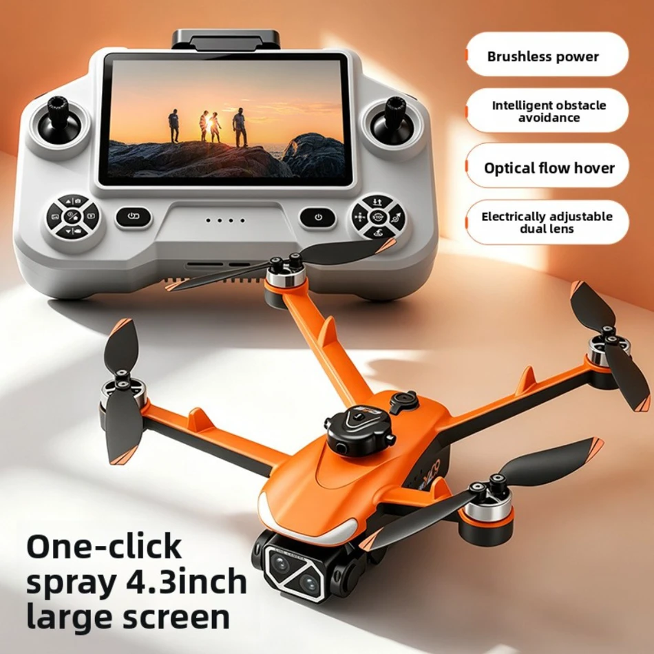 HD Aerial Photography Drone with Brushless Motors, Optical Flow Positioning, Obstacle Avoidance, ESC, and Remote Control for Precision Flight.