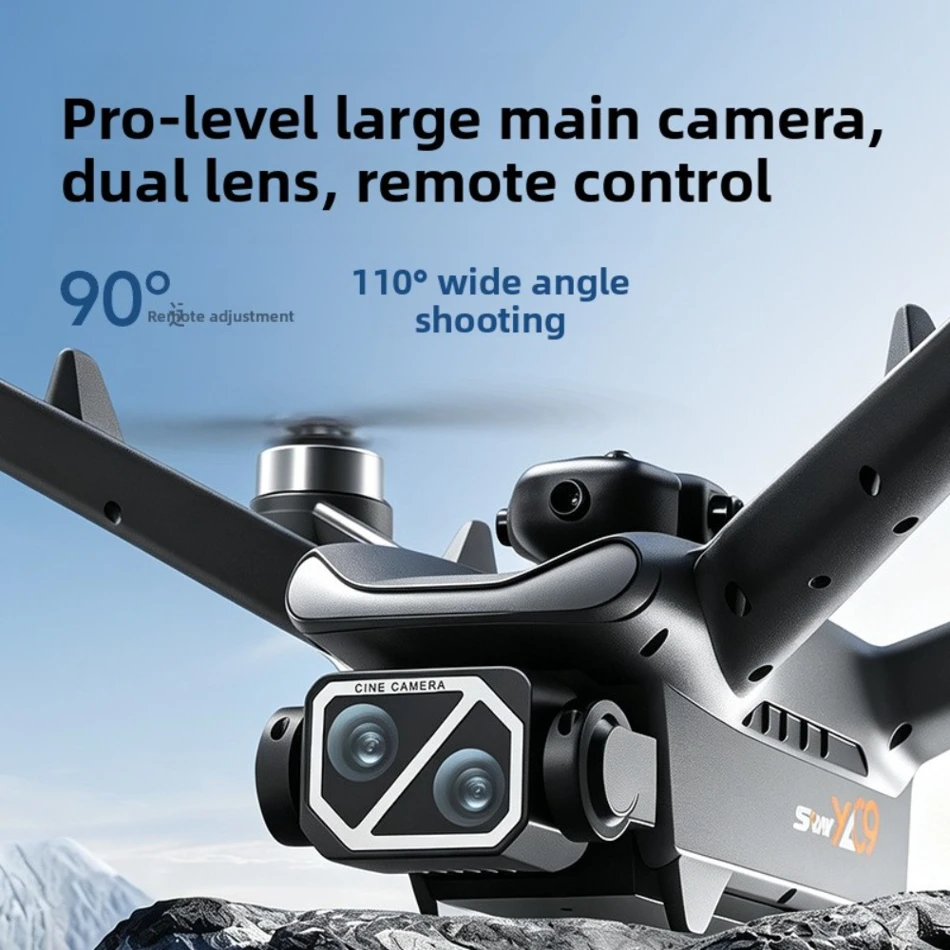 HD Aerial Photography Drone with Brushless Motors, Optical Flow Positioning, Obstacle Avoidance, ESC, and Remote Control for Precision Flight.