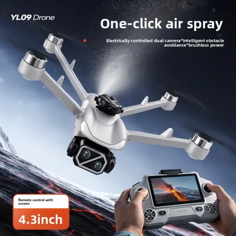 HD Aerial Photography Drone with Brushless Motors, Optical Flow Positioning, Obstacle Avoidance, ESC, and Remote Control for Precision Flight.