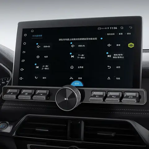 Car Steering Wheel Controller Wireless Control Button LED Intelligent Control Volume Navigation Player With Ambient Light