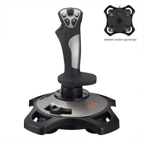 PXN-2113 Pro Flight Controller with Built-in Vibration Motor for PC Gaming. Compatible with all mainstream flight simulation titles for an immersive pilot experience.