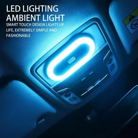 Universal Rechargeable LED Reading Light for Car Interiors, Ambient Ceiling Lighting