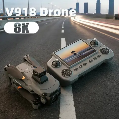 Xiaomi V918 3S GPS Drone with 8K Professional Aerial Camera, Brushless Motor, Laser Obstacle Avoidance, Large Remote Screen, and Folding Design. Original 2026 Edition.