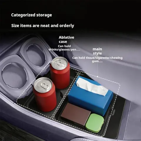 M76E TPE Car Organiser Practical Auto Interior Organiser Flexible & Strong Car Tray for 0 Run B10 Lower Dashboard Designed for