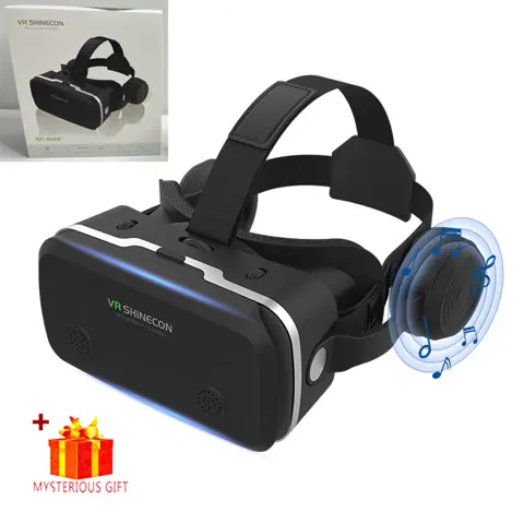 VR Shinecon Virtual Reality 3D Headset Goggles for Smartphones Smartphone Mobile Realidade Headphone Lenses Helmet