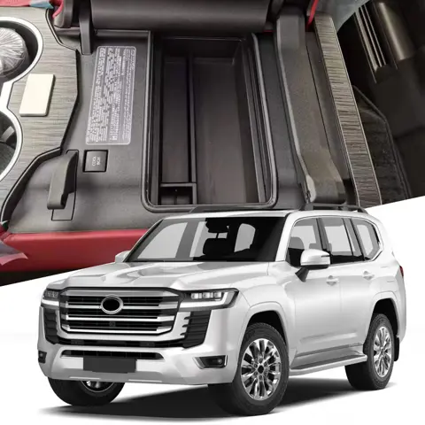 Car Organizer Tray for Toyota Land Cruiser J300 LC300 2022 2023 2024 2025 Interior Center Console Storage Armrest Box Holder