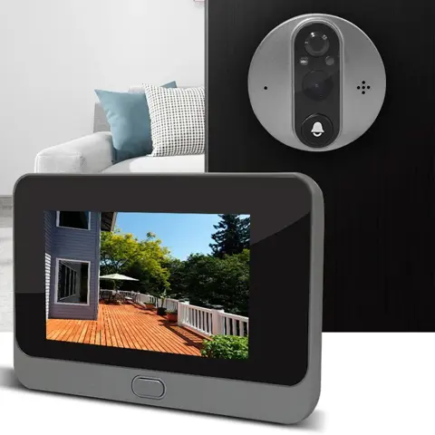 Yuezhe ICam365 Smart Peephole Doorbell Camera Video Intercom Digital Door Viewer 3MP 5000mAh Night Vision 2.4G WiFi