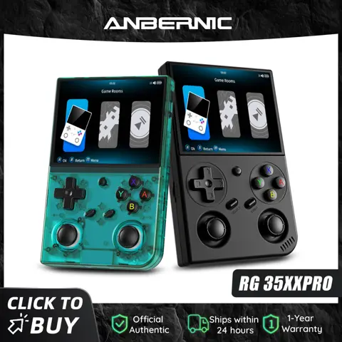 Anbernic RG 35XXPRO Retro Handheld Game Console 3.5 Inch IPS Screen Linux System Built-in 64G TF Card  Support 5G WiF