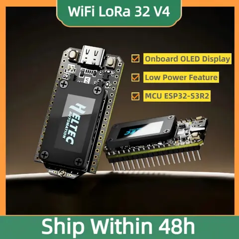 Heltec Wifi LoRa 32 V4 Development Board ESP32 SX1262 GPS 0.96 inch OLED Meshtastic Solar Powered WiFi BLE Low Power For Arduino IoT