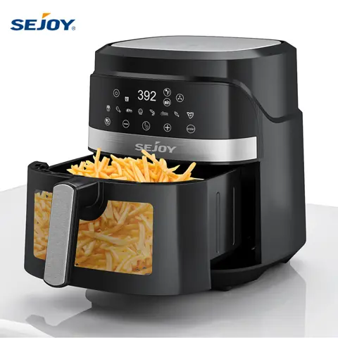 Sejoy Air Fryer 8-in-1 6 Quart Electric Hot Fryer Oven Oilless Cooker Roast Bake Dehydrate Keep Warm