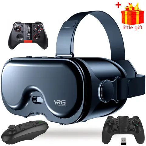 VR Glasses 3D Virtual Reality Headset for Smartphone Mobile Game Viewer with Lenses Goggles