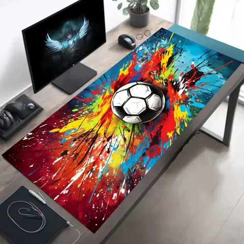 Football Impact Design Mouse Pad PC Gaming Desk Mat XXL Large Rubber Anti-slip Durable Gamer Accessories Keyboard Long Mousepad