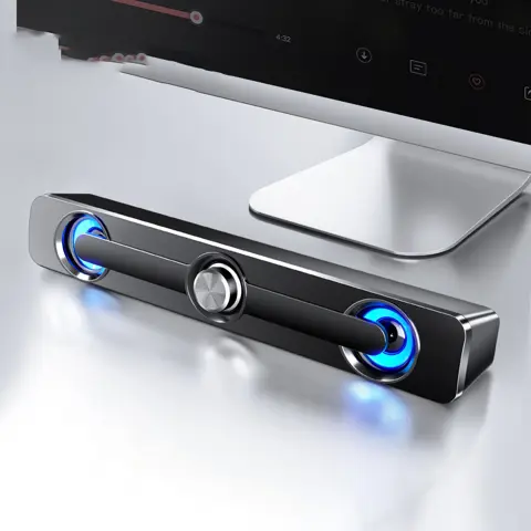 Caixa De Som Wired USB Subwoofer Soundbar For Computer PC Laptop Desktop Audio Music Sound Box Bar Woofer Speaker System