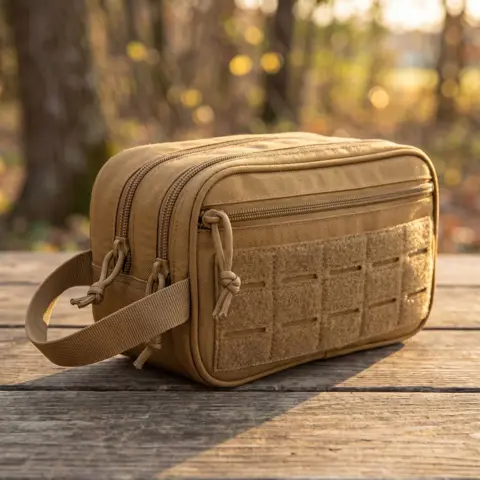 BrandModel Tactical Toiletry Bag Molle Hanging Dopp Kit Shaving Bag Camping Hiking Gym Storage Bag