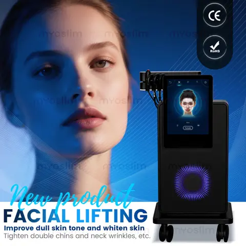 EMSZERO MYOslim Microcurrent Electromagnetic Facial Rejuvenator, Anti-Wrinkle Skin Tightening Device, Professional-Grade Home Use, Lifted Firm Facial Contours