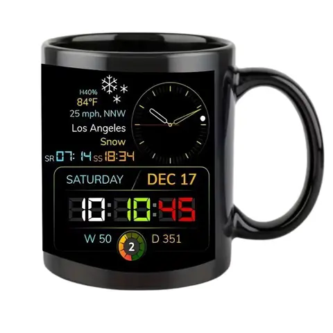 Nordic Ceramic Large Capacity Coffee Mug Black Handle Ceramic Coffee Cup