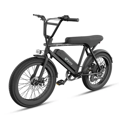 DYU BMX Electric Bike 20 3.0 Fat Tire E-Bike 48V 13Ah Removable Battery 1000W Peak Motor City Electric Bicycle Adults